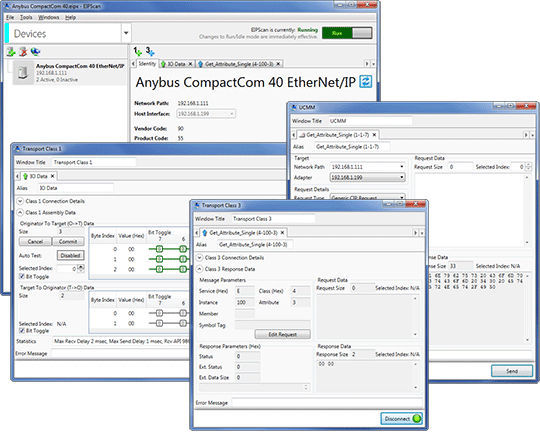 Ixxat Ethernet/IP Softwar