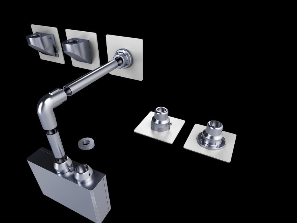 Support arm system CP-40, Stainless Steel