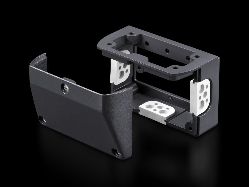 Connection console for support arm connection 120 x 65 mm