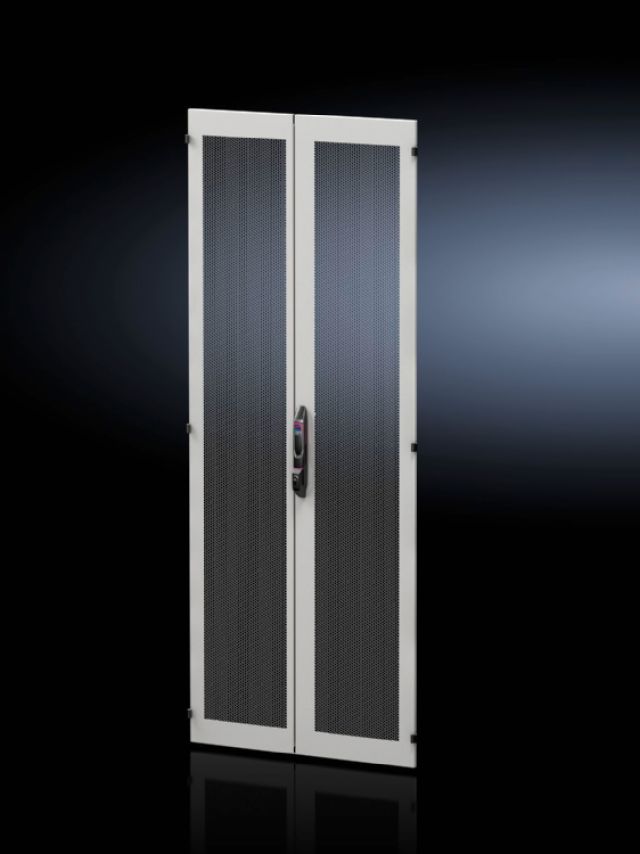 Sheet steel door, vertically divided, vented for VX IT