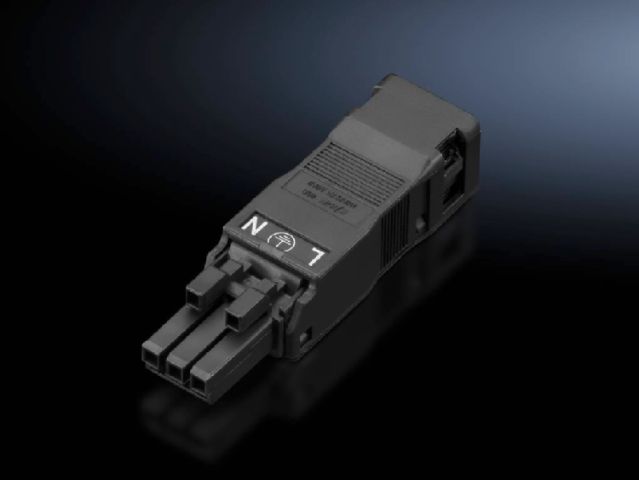SZ Jack, for power supply and through-wiring, 3-pole, 100-240 V, Connection accessories for self-assembly