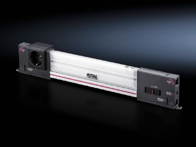 SZ Courtesy light, WHD: 682x117x50 mm, 18 W, 100-240 V, 50/60 Hz, without door operated switch, with earthing-pin socket