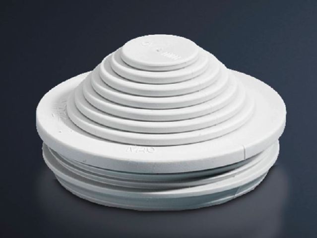 Stepped collar For wall thicknesses from 1.5 to 4.5 mm