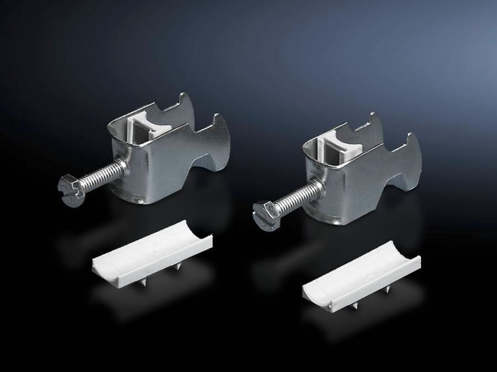 Cable clip for C rail, combination rail