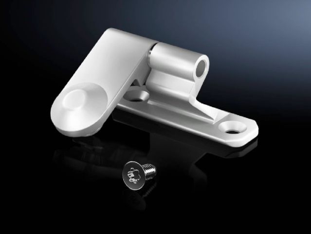 Hinge for side panel TS, screw-fastened, sheet steel