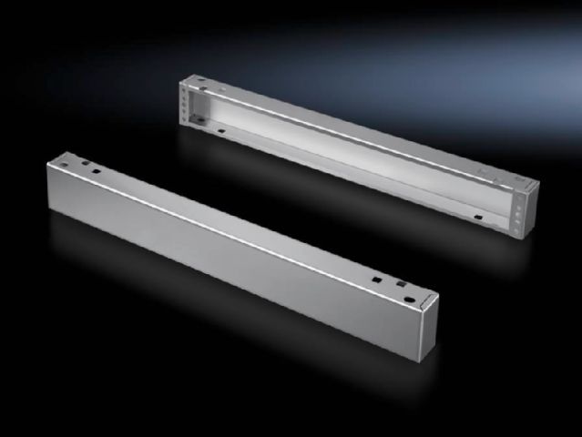 Base/plinth components, front and rear, 100 mm Stainless steel for TS, SE
