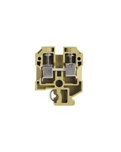 SAK Series, Feed-through terminal, Rated cross-section: 6 mm², Screw connection, beige, Direct mounting SAK 6N