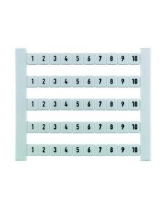 Dekafix, Terminal marker, 5 x 5 mm, Pitch in mm (P): 5.00 Weidmueller, white