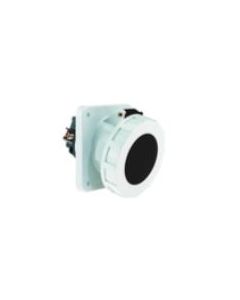 Panel mounting socket outlet, angled  with pilot contact
