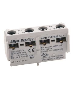 140M Accessories - C, RC, D, and F Frames, Auxiliary Contact Block, Front Mounted, 2 N.O.