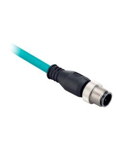 15 Meter Micro M12 Male/Male Ethernet