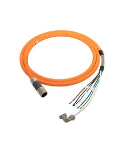 Kinetix Single Cable , DE Single Cable for K5700, 14 AWG, TPE, Continuous-flex, Single Motor Power and Feedback with Brake Wires, 08 meters