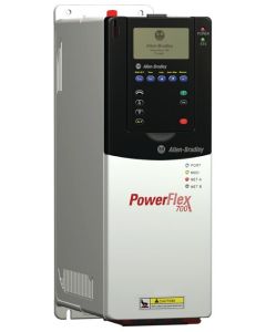 PowerFlex700 AC Drive, 400 VAC, 3 PH, 37 Amps, 18.5 kW Normal Duty, 15 kW Heavy Duty, IP20 / Type 1, with conformal coating, No HIM  (Blank Plate), Brake IGBT Installed, Without Drive Mounted Brake Resistor, Second Environment Filter per CE EMC directive