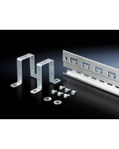 Rail for EMC shielding bracket and strain relief