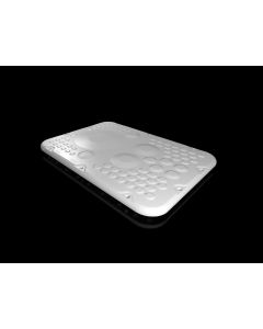 Plastic gland plate with membranes, for AX