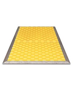 Safety Mat - Yellow, 1000mm (3.28 ft.) x 1250mm ( 4.10 ft.), Two 4.5m (15 ft.) 2-wire cables, exit out "B" corners, No Trim, No Controller