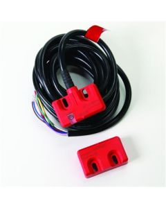 Magnetically Coded MC2 , 2 N.C. Solid-State Relay Safety Outputs 1 x PNP (0.2 A max), Status: OFF (0V DC) Aux Outputs ,, LED Indicator,3 M Cable