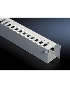 Cable management panel with front flap