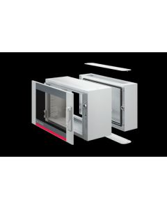 AX wall-mounted enclosure, 3-part