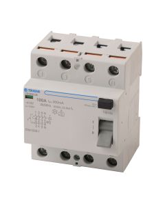 TDURCCB for 50 and 60Hz 4P 25A 300mA type AC