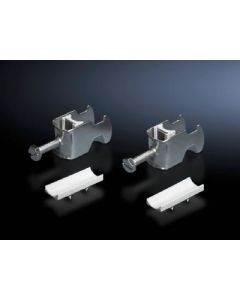 Cable clip for C rail, combination rail