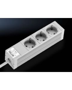 Socket strip in an aluminium duct