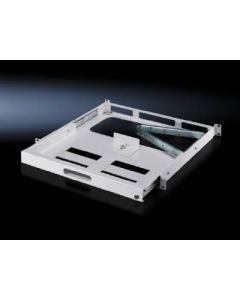 Keyboard drawer 1 U for two pairs of 482.6 mm (19&quot;) mounting angles