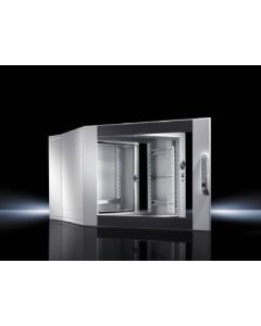 Wall-mounted enclosures EL, 3-part with punched rails and mounting angles, depth-variable