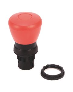800F MUSHROOM, PLASTIC, 40MM, PUSH-PULL
