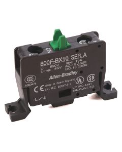22mm Contact Block 800F PB, Pack 