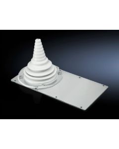 Module plates with cable sleeve