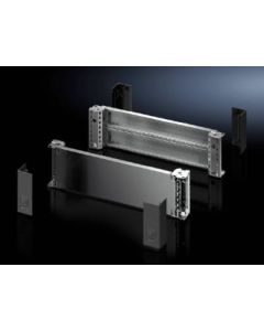 Base/plinth corner pieces with base/plinth trim panels, front and rear, 200 mm, stainless steel 