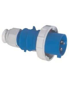 Plug Quick-Connect TE Plus Multi-Grip cable gland 16A 3p 230V 6h IP67 screwless terminals nickel plated contacts