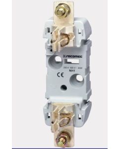 Fuse base for fuses without a striker T1 1P 250A back plate mounted device