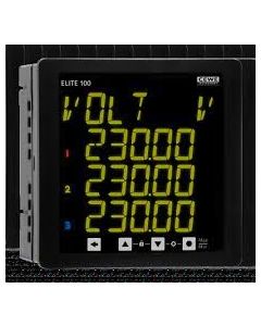 MFM, Elite 500, 35-500VAC (L-L), Rogowski coil Ip 1000A, 140mm dia, class 0.5s, TFT, Aux 85-300V AC/ 48-300V DC, MODBUS on RS485, SW configuration-1 (Ind harmonics Up to 15th order), 96x96, CEWE