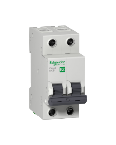 Easy9 miniature circuit breaker- 2P - 6 A - C curve - 6000 A - 230 V