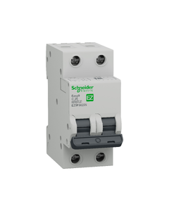 Easy9 miniature circuit breaker- 2P - 25 A - C curve - 6000 A - 230 V