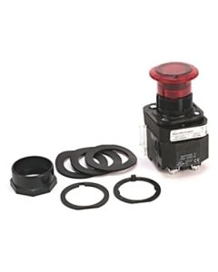 30.5mm Type 4/4X/13 2 Pos. PB-Illum., Push-Pull/Twist, Red, Mushrm Hd, LED, 12-130V AC/DC, 2 NO-2 NC Explosion Protected
