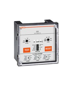EARTH LEAKAGE RELAY WITH 2 OPERATION THRESHOLDS, FLUSH MOUNT. EXTERNAL CT. FAIL SAFE, 110VAC/DC-240VAC-415VAC