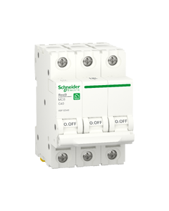Miniature circuit breaker (MCB), Resi9, 3P, 40A, C curve, 6000A (IEC/EN 60898-1)