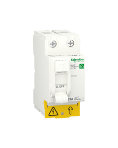 Residual current circuit breaker (RCCB), Resi9, 2P, 63A, AC type, 100mA